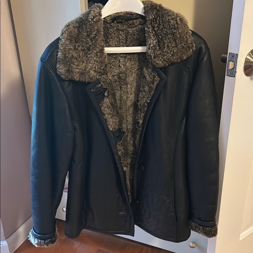 Women's Black Shearling Jacket